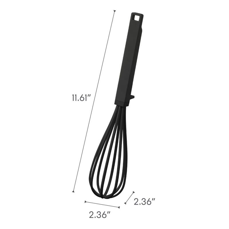 Yamazaki Home Floating Whisk, Silicone and Nylon - L 2.36 x W 2.36 x H 11.61 inches