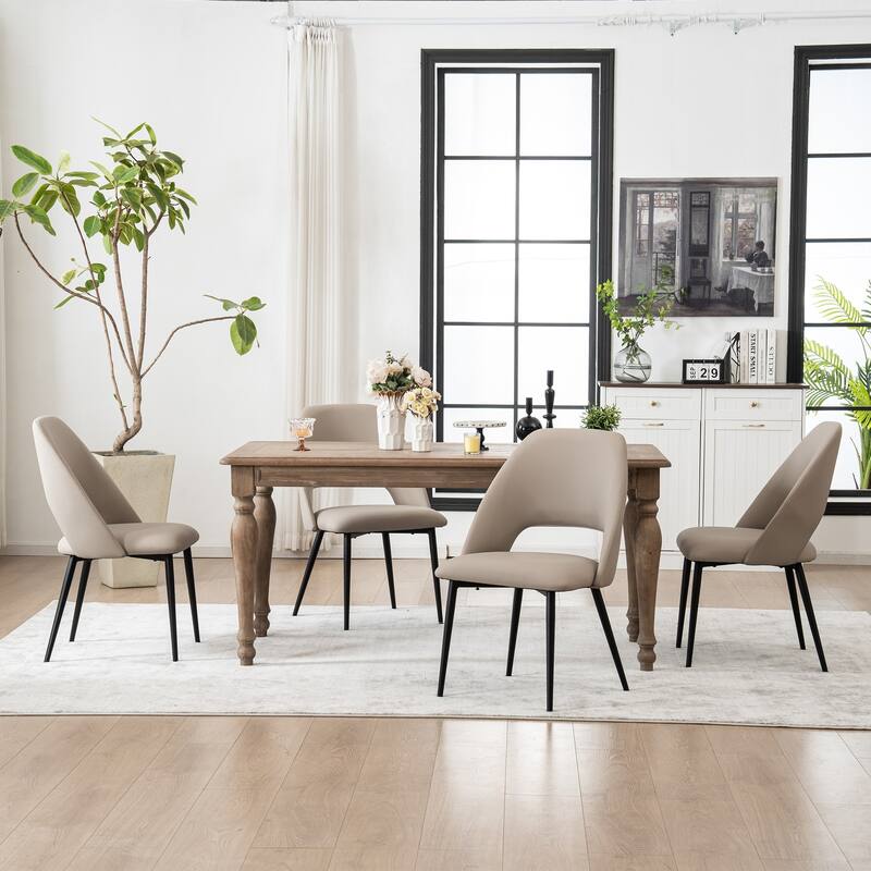 Modern Dining Chairs Set of 2 Armless Chairs 22.83"Wx22.05"Dx34.65" H