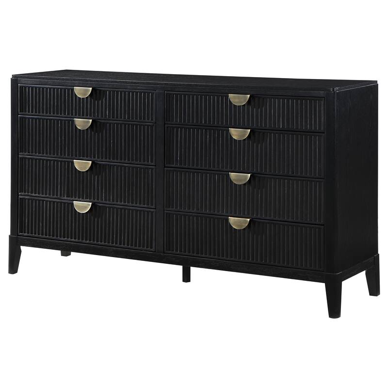 Brookmead Transitional 8-drawer Dresser Black