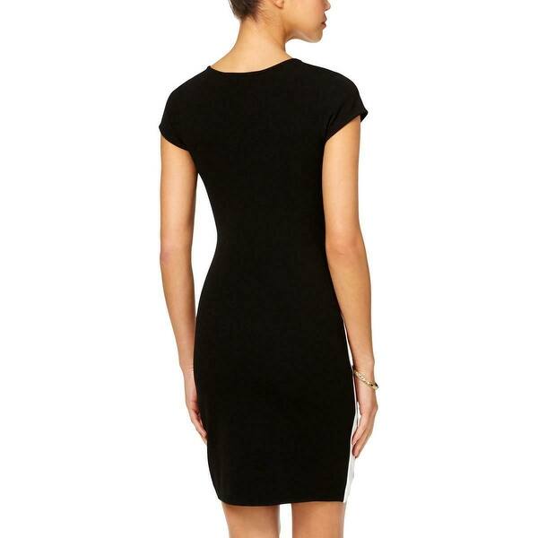 Shop Almost Famous Women S Dress Black Size Xs Sheath Piped Faux