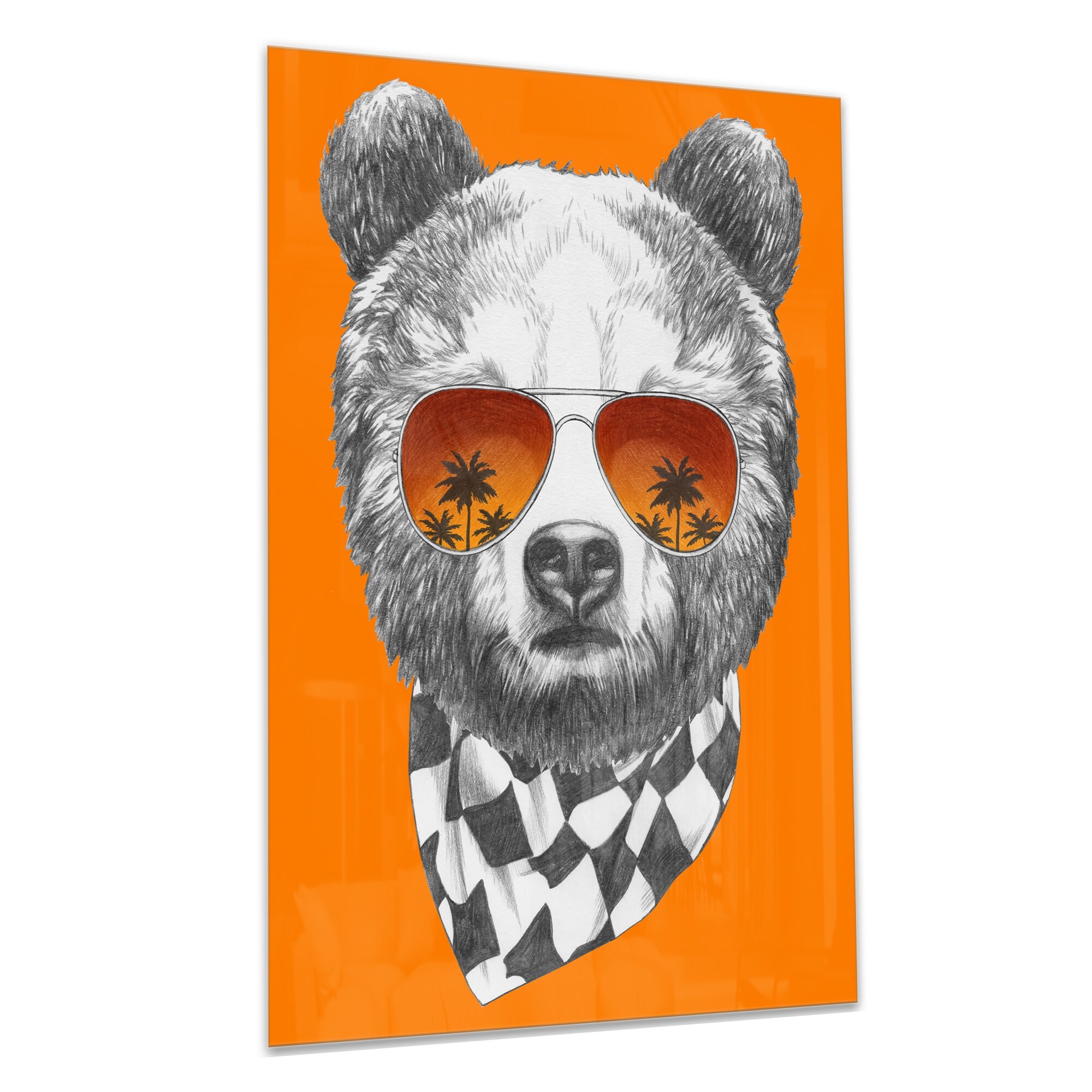 Designart 'Funny Bear with Sunglasses' Large Animal Metal Wall Art - On  Sale - Bed Bath & Beyond - 13622682