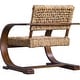 preview thumbnail 6 of 5, Uttermost Rehema 30" Wide Wood Framed Dual Arm Accent Chair