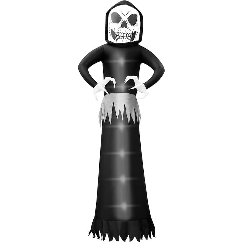 Haunted Hill Farm 20-Ft. Tall Pre-lit Inflatable Ghost Reaper - N/A
