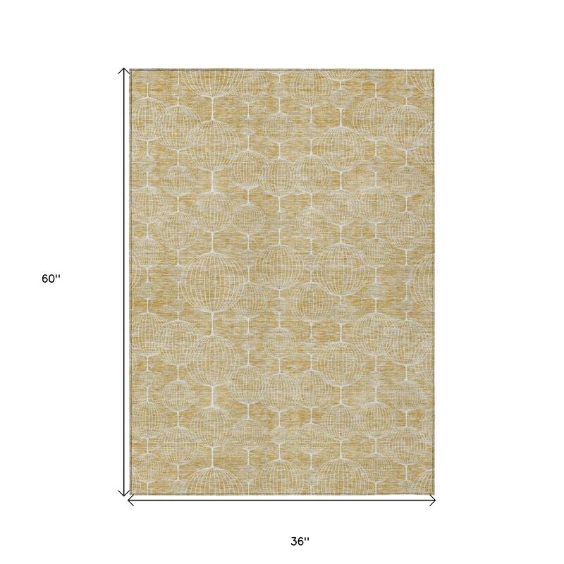 HomeRoots Geometric Transitional Rectangle Outdoor Rug