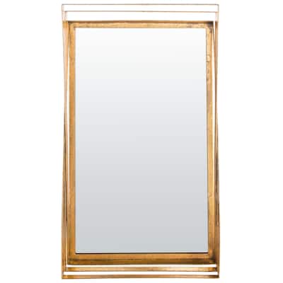 SAFAVIEH Symone 18-inch Gold Vertical Rectangular Mirror - 18" W x 6" L x 32" H - 18Wx6Dx32H