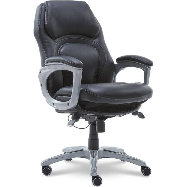 Serta Back In Motion Bonded Leather Health And Wellness Executive Office Chair Overstock 9088607