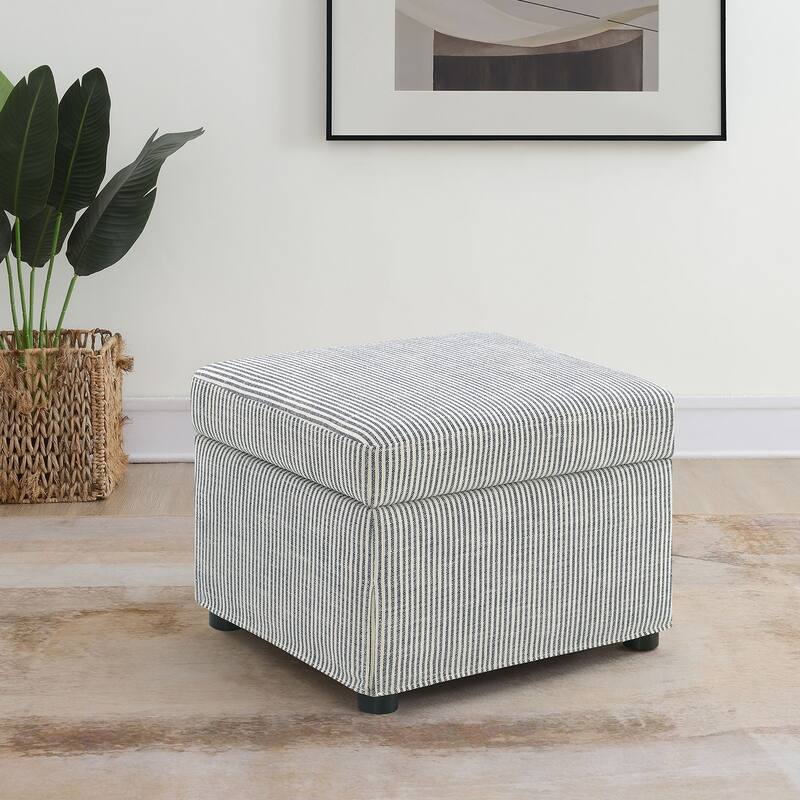 Upholstered Storage Ottoman with Hydraulic Lift Top