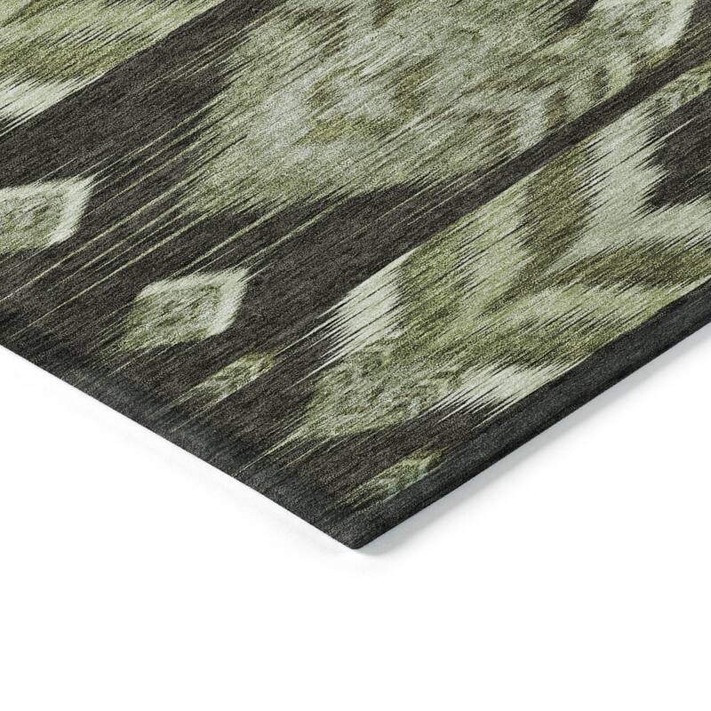 Machine Washable Indoor/ Outdoor Chantille Abstract Boho Rug
