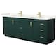 Option Green / Giotto Quartz Top / Brushed Gold Hardware