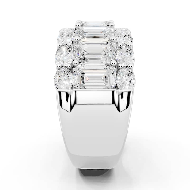 Auriya 14k Gold 5.00ctw Lab Grown Diamond Anniversary Ring (E-F VS)