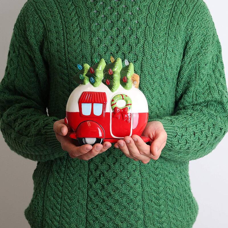 Ceramic Christmas Decor with Christmas Tree Lights