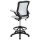 preview thumbnail 46 of 51, Mid-back Mesh Ergonomic Flip-up Arms Drafting Chair
