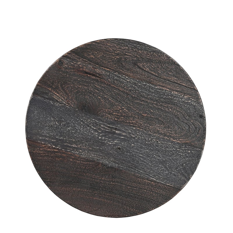 Rowan Round Solid Wood Side Table - 14" X 14"
