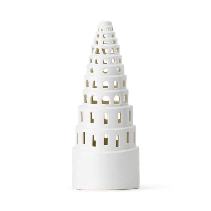 Kähler Urbania Lighthouse High Tower, White - H: 8.9"