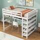 preview thumbnail 40 of 50, Loft Bed with Storage Shelves and Under-Bed Desk