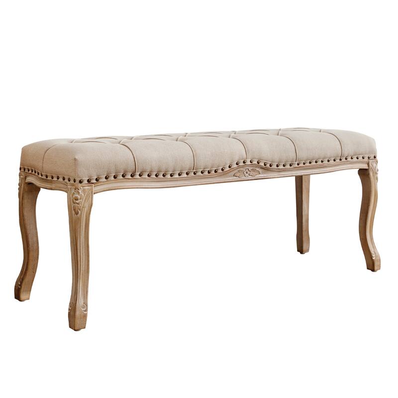 Modern Ottomans 45.2 In.W Retro Stool Legs - 45.2" W X 14.6" D X 18.3" H