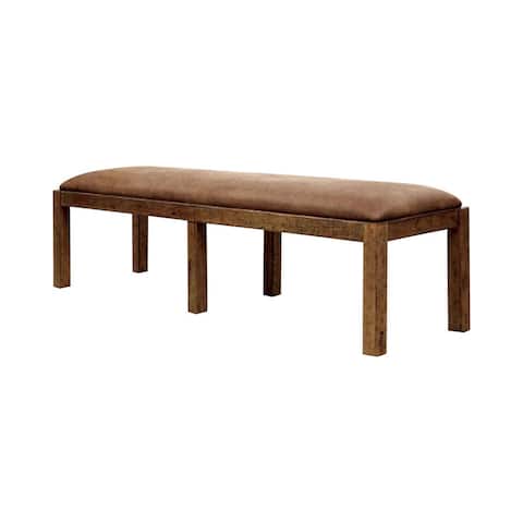 Gianna Transitional Bench, Rustic Pine - Rustic Pine - 19.75 H x 72 W x 19 L Inches