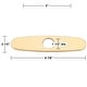 preview thumbnail 8 of 7, Faucet Hole Cover Plate Brass Widespread 8" PVD Everlasting Finish for Single Hole Faucet Renovators Supply