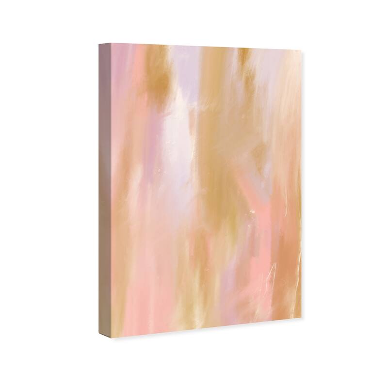 Wynwood Studio Canvas Abstract Makeup Powder Mix Brown and Ochre Modern & Contemporary Wall Art Canvas Print