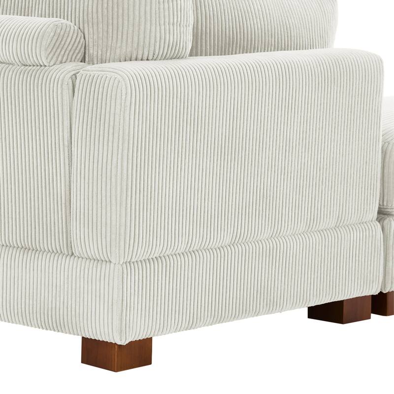 Sectional Sofa Set Modular Couch with Ottomans