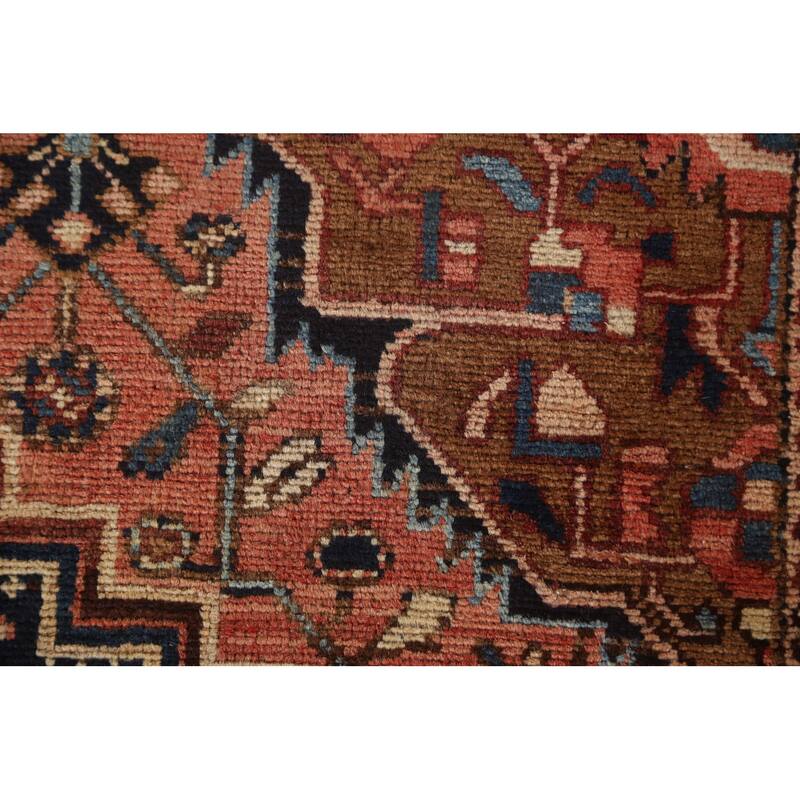 Hamedan Antique Persian Accent Rug Handmade Wool Carpet - 3'4"x 5'10"