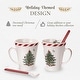 preview thumbnail 3 of 5, Spode Set of 2 Christmas Tree Peppermint Mugs with Spoons