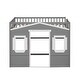 preview thumbnail 12 of 12, Twin Size House-Styled Loft Bed with Ladder for Elegant and Sturdy Bedroom Design