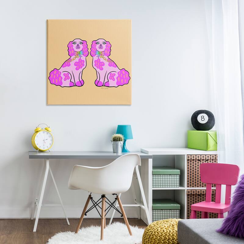 Stupell Funky Glam Pooches Canvas Wall Art Design By Katie Conley