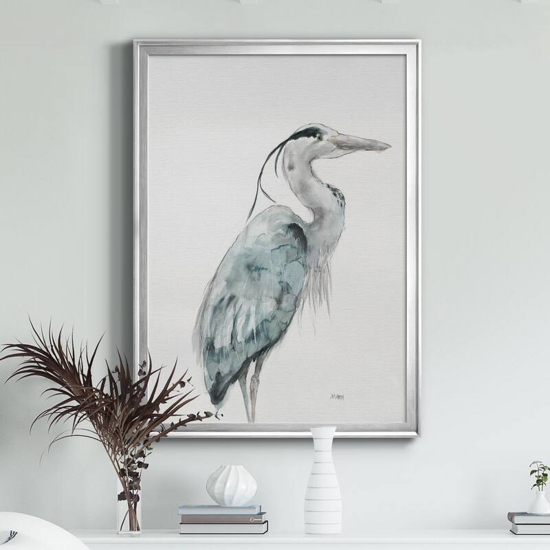 BLUE HERON I Premium Framed Canvas - Ready to Hang
