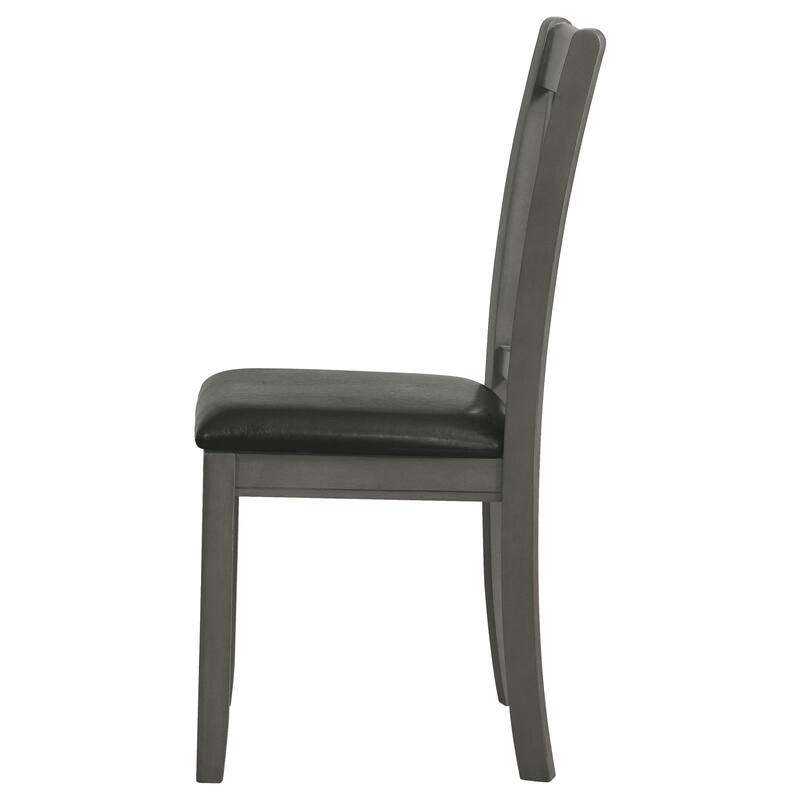 Wooden Lattice Back Side Chairs,Dining Chair (Set of 2)
