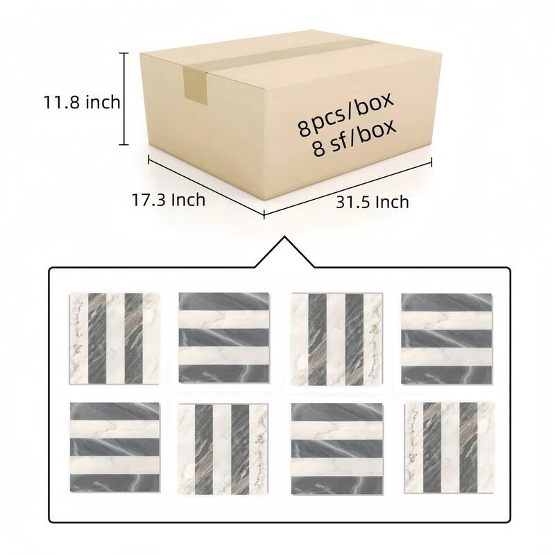 12*12 Waterjet marble, natural marble, for floor and wall,polished marble tile, natural stone, 1 box each pattern 4 pcs