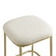 preview thumbnail 8 of 13, Bower Home Modern Gold Backless Upholstered Counter Stool (Set of 2)
