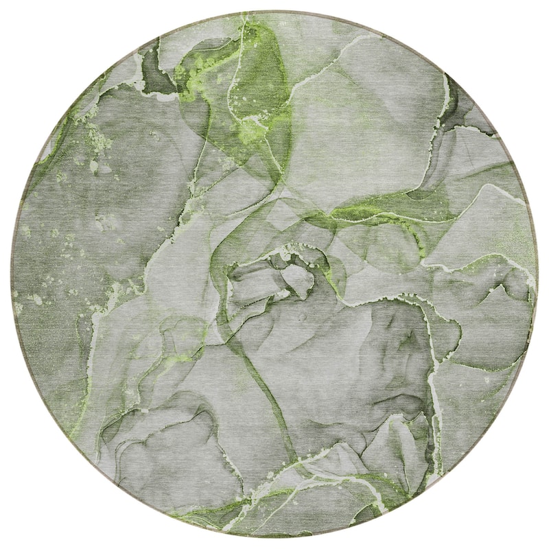 Allus Artistic Abstract Weather Resistant Classic Meets Modern Outdoor Rug