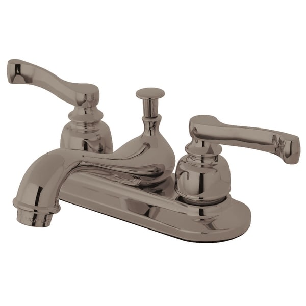 Kingston Brass KB860 1.2 GPM Centerset Bathroom Faucet with Pop-Up Drain Assembly and Metal Handles