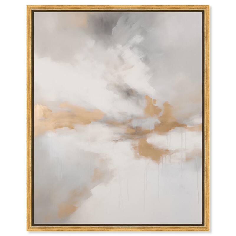 Fleeting Gold I Canvas by Art Remedy - Gold - 24" x 30"