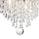 preview thumbnail 10 of 45, GetLedel Modern 5-Light Crystal Flush Mount Chandelier