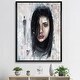 preview thumbnail 5 of 3, Designart "Portrait Of A Young Woman II" Traditional Framed Canvas Wall Art Print