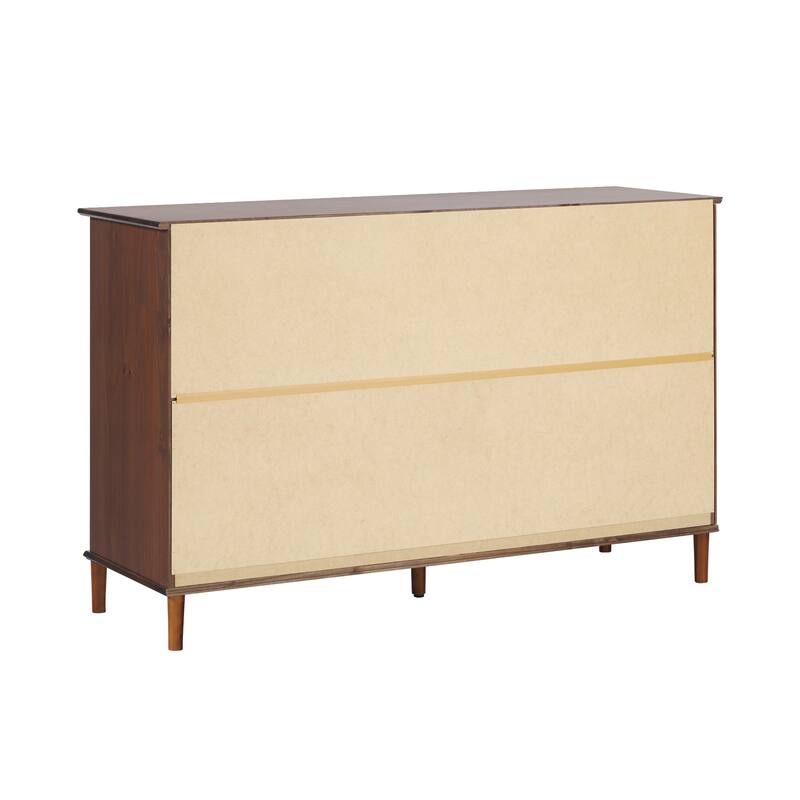 Walker Edison Bullrushes 6-Drawer Solid Wood Dresser