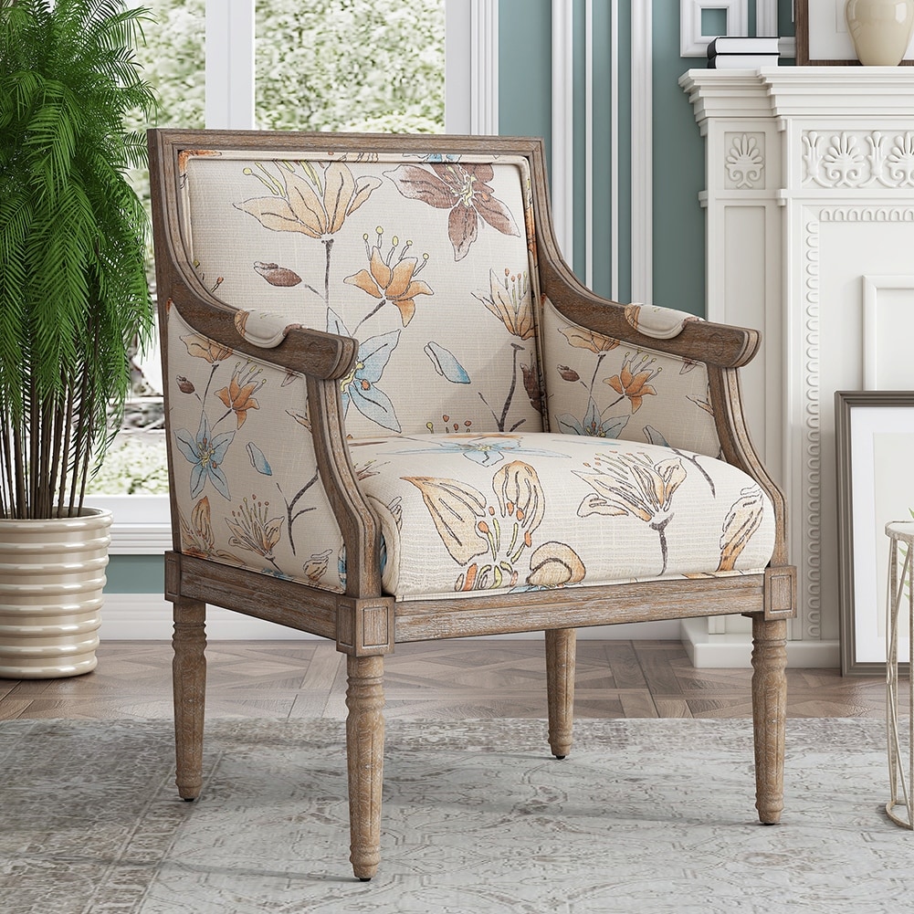 Wood Mckenna Chair Kirklands Mckenna Gray And Cream Stripe Accent