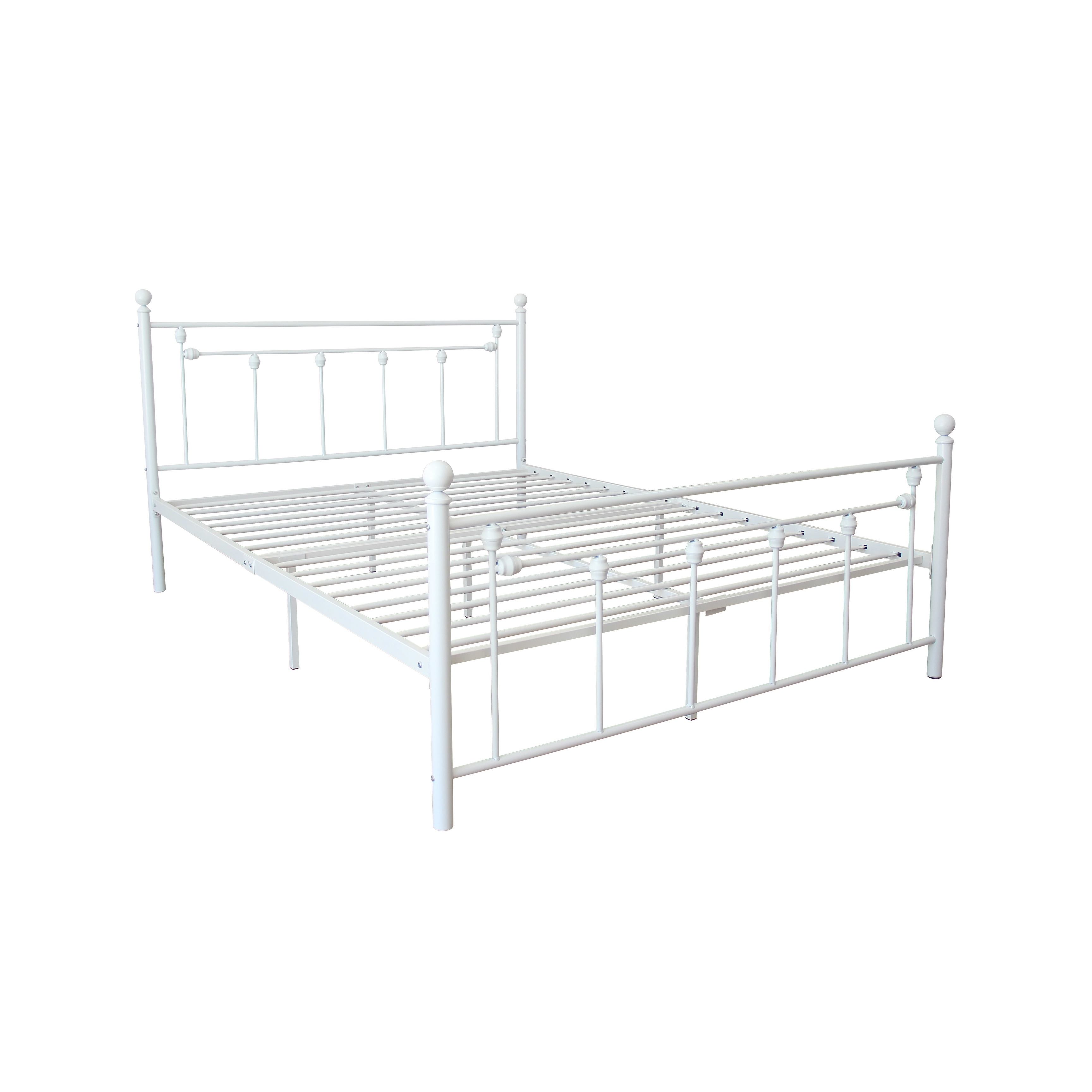 Full Size Metal Bed Frame with Headboard and Footboard