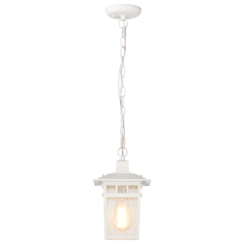 Nuvo 'Cove Neck' 1-light White 12-inch Hanging Fixture