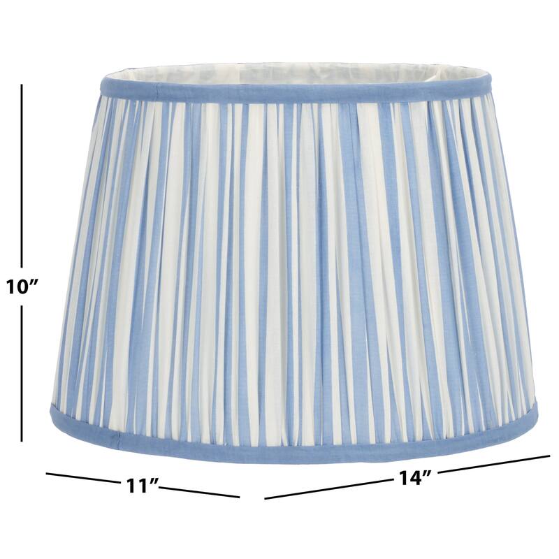 SAFAVIEH Lighting Aria, 10-inch, Cotton Printed Lamp Shade - 11"W x 14"D x 10"H