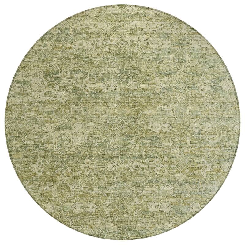 Machine Washable Indoor/ Outdoor Traditional Harmony Chantille Rug
