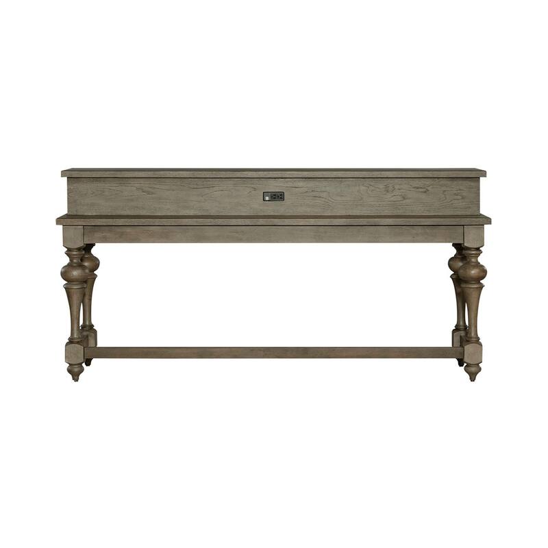Americana Farmhouse Dusty Taupe Console Bar Table