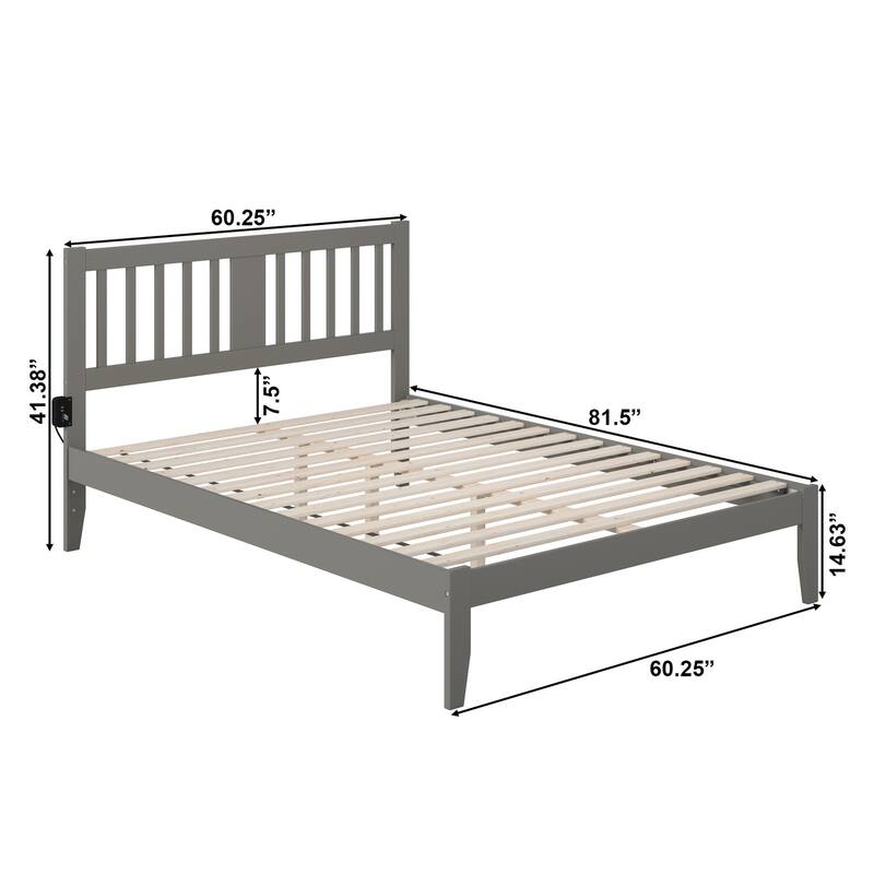 Tahoe Platform Bed with USB Charging Station