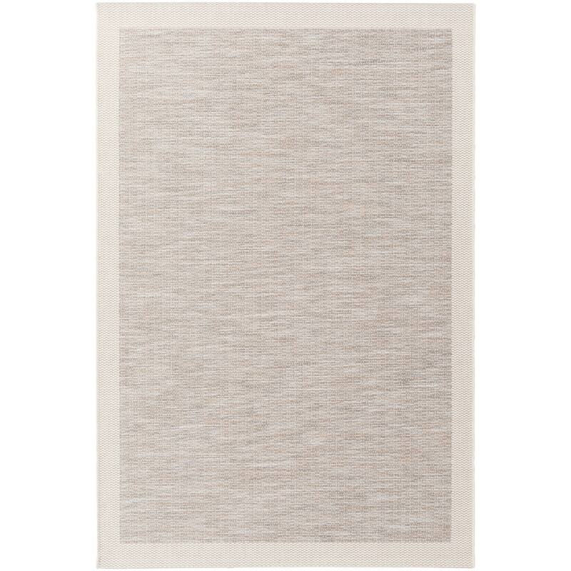 Cammie Solid Bordered Outdoor Area Rug