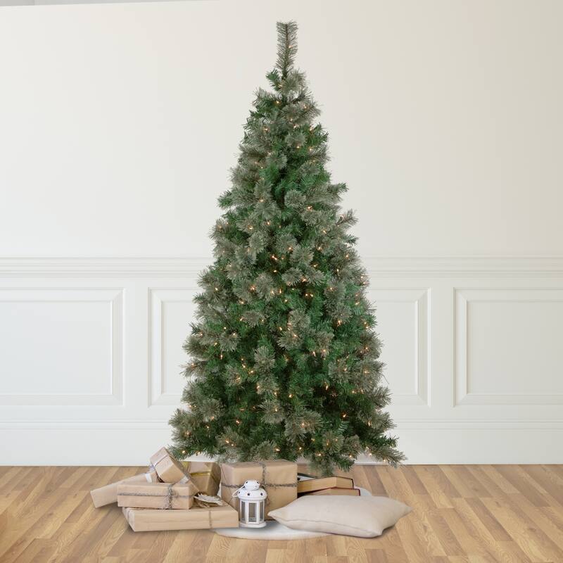 6.5' Oregon Cashmere Pine Artificial Christmas Tree, Clear Lights - 6.5 Foot