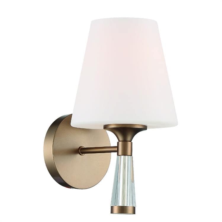 Ramsey 1 Light Vibrant Gold Wall Mount - 6'' W x 10.5'' H x 7.5'' D