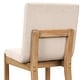 preview thumbnail 106 of 115, Gracie Modern Bar Stool, Boucle Upholstered Chair and Brushed Wooden Legs