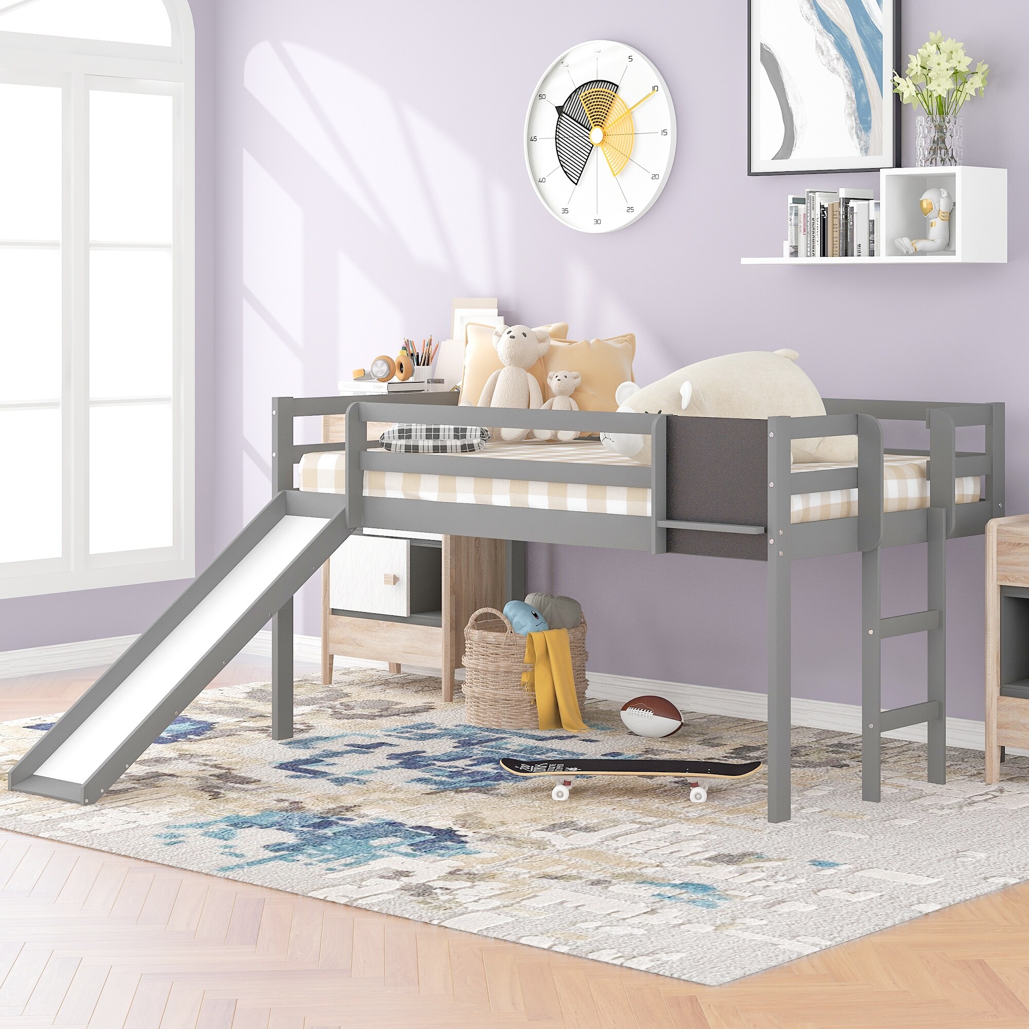 Dreamers loft cheap bed with slide